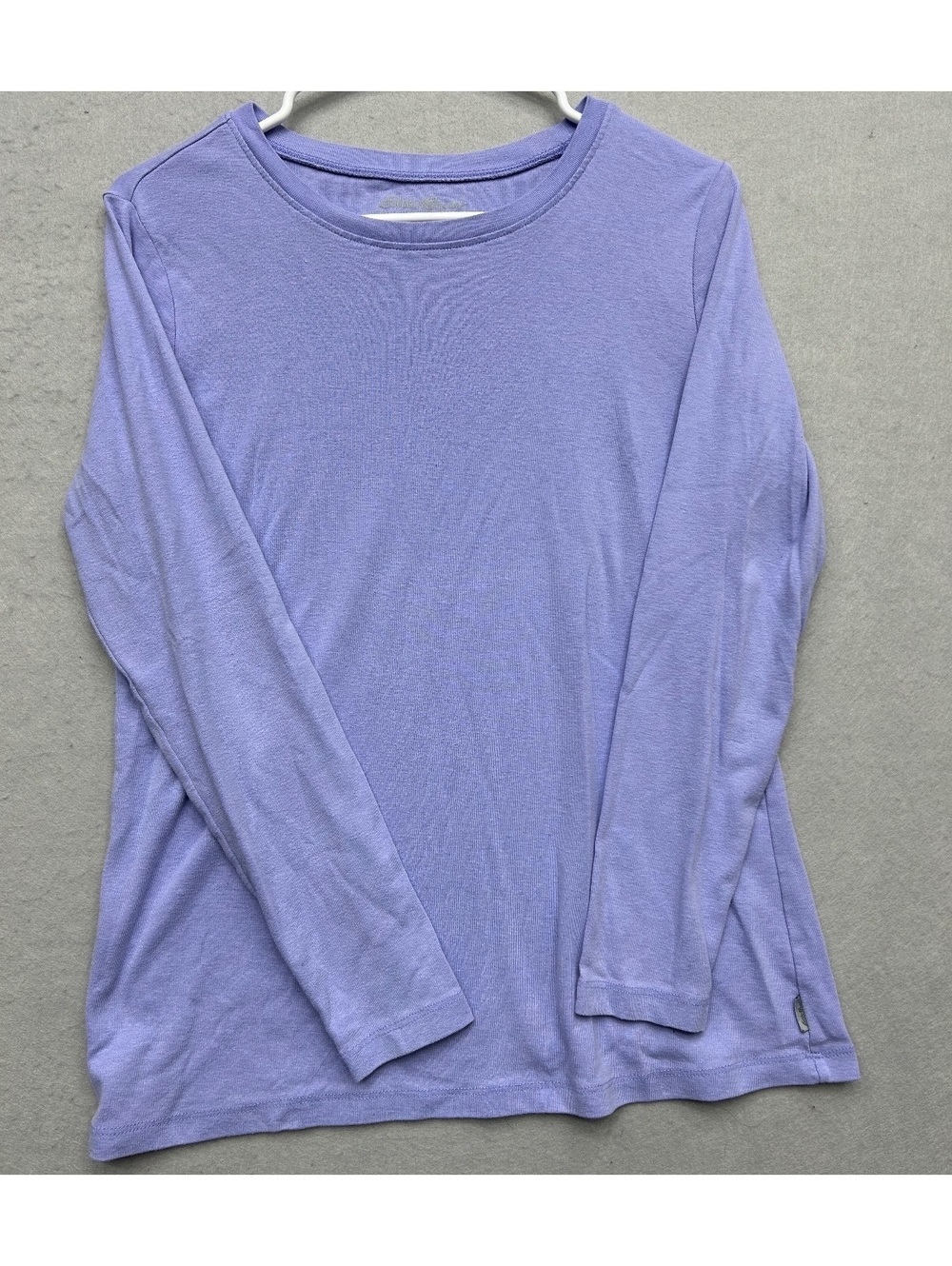 Eddie Bauer Periwinkle Blue/ Purple Long Sleeve T-Shirt Women Size L